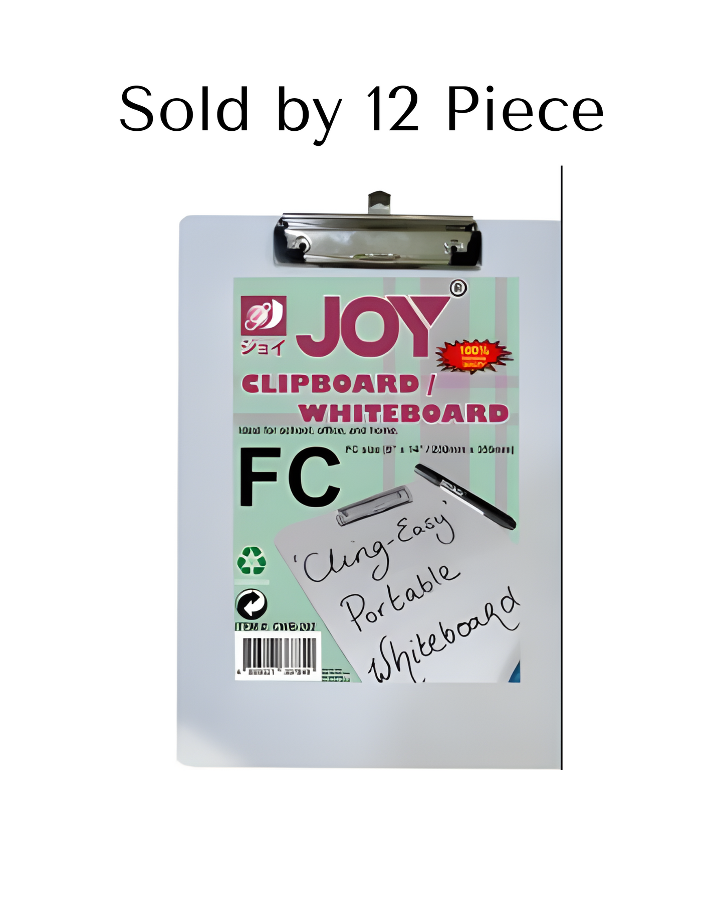 Joy Clipboard Whiteboard CWB202 Long (12pcs)