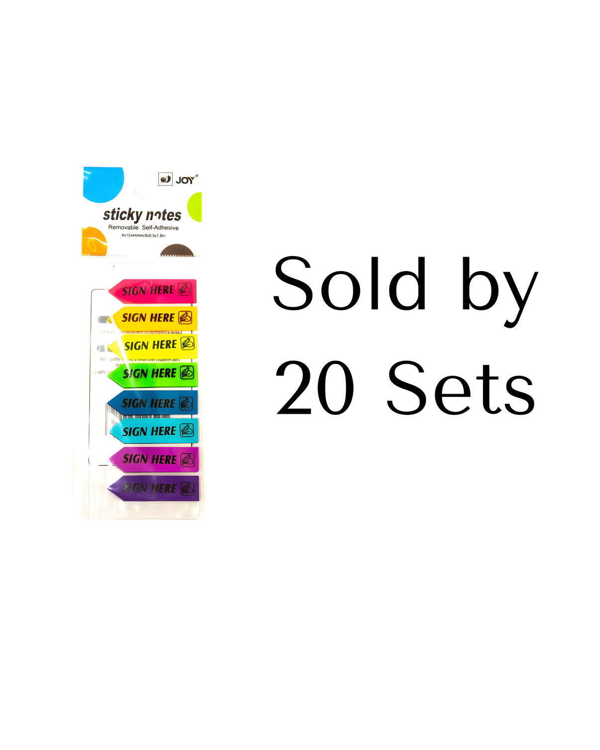 Joy Sticky Notes Film Index Sign Here SH-181 | 20Set – Paper Cart