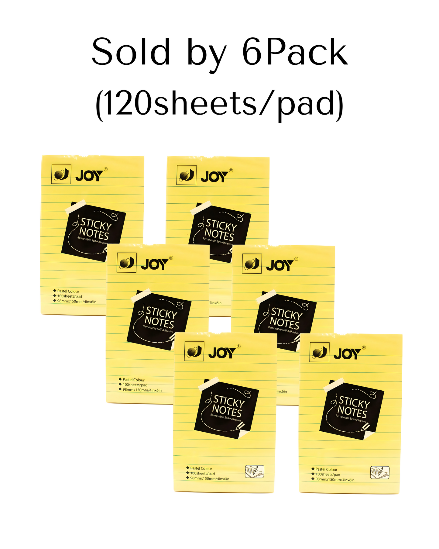 Joy Sticky Notes JFF-6x4x100 (6Pad)