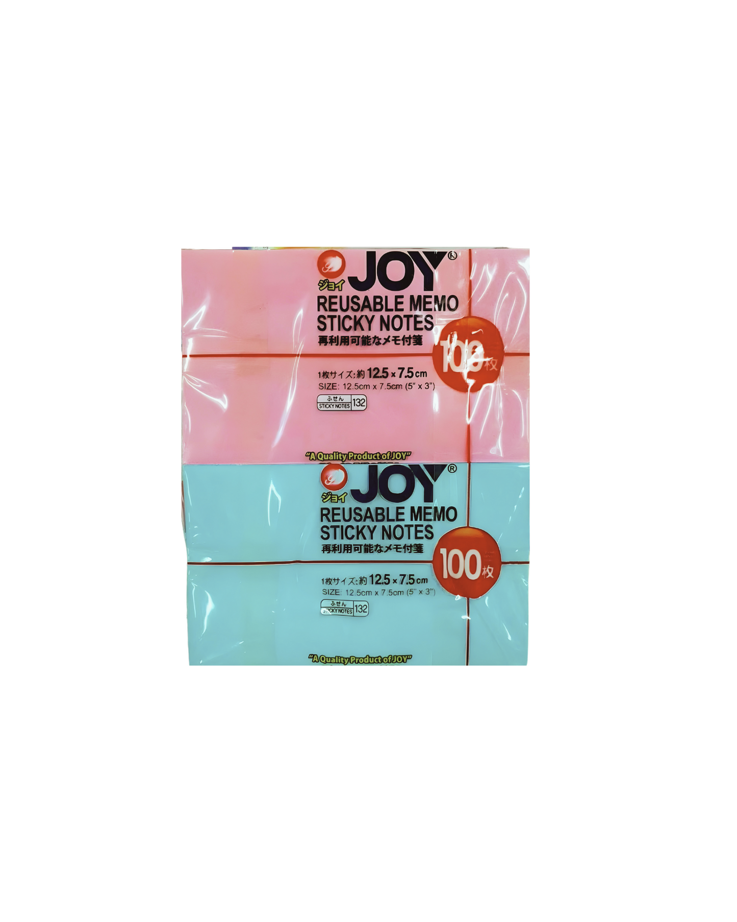 Joy Sticky Notes JFF-5x3x100 12Pad (Asstd. Color)