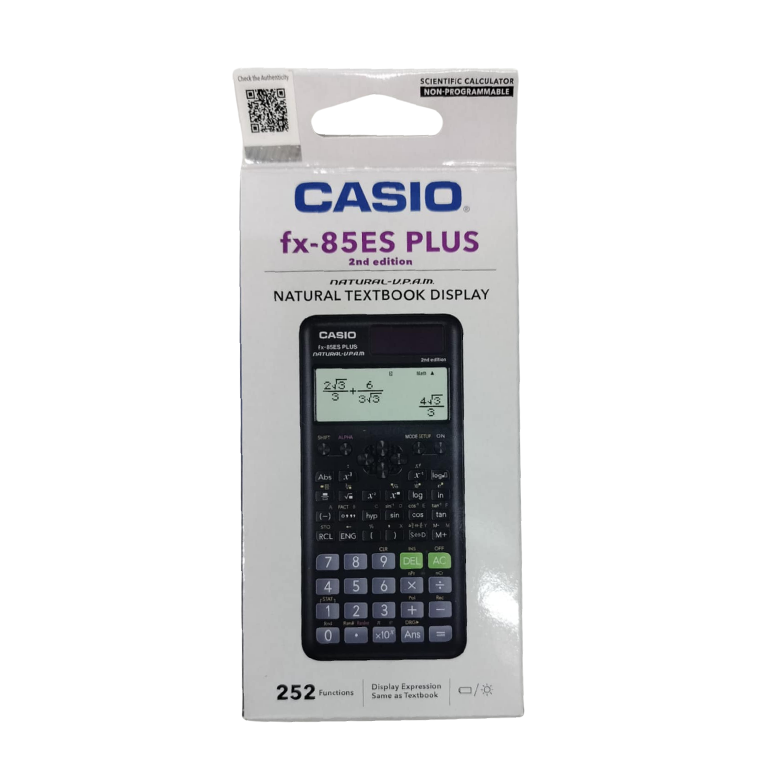 Casio Scientific Calculator FX 85ES Plus 2nd Edition Paper Cart