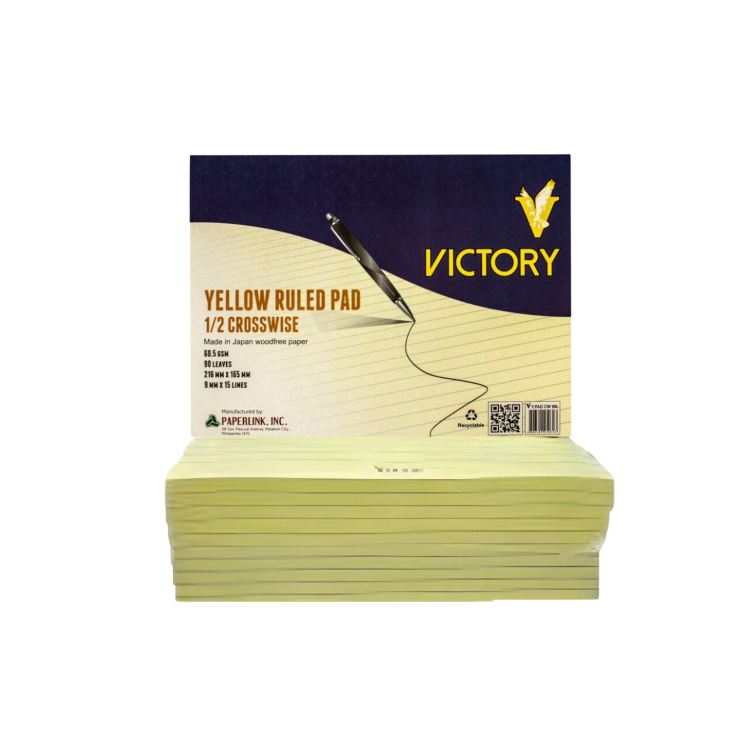 Victory Yellow Ruled Pad l 10Pads