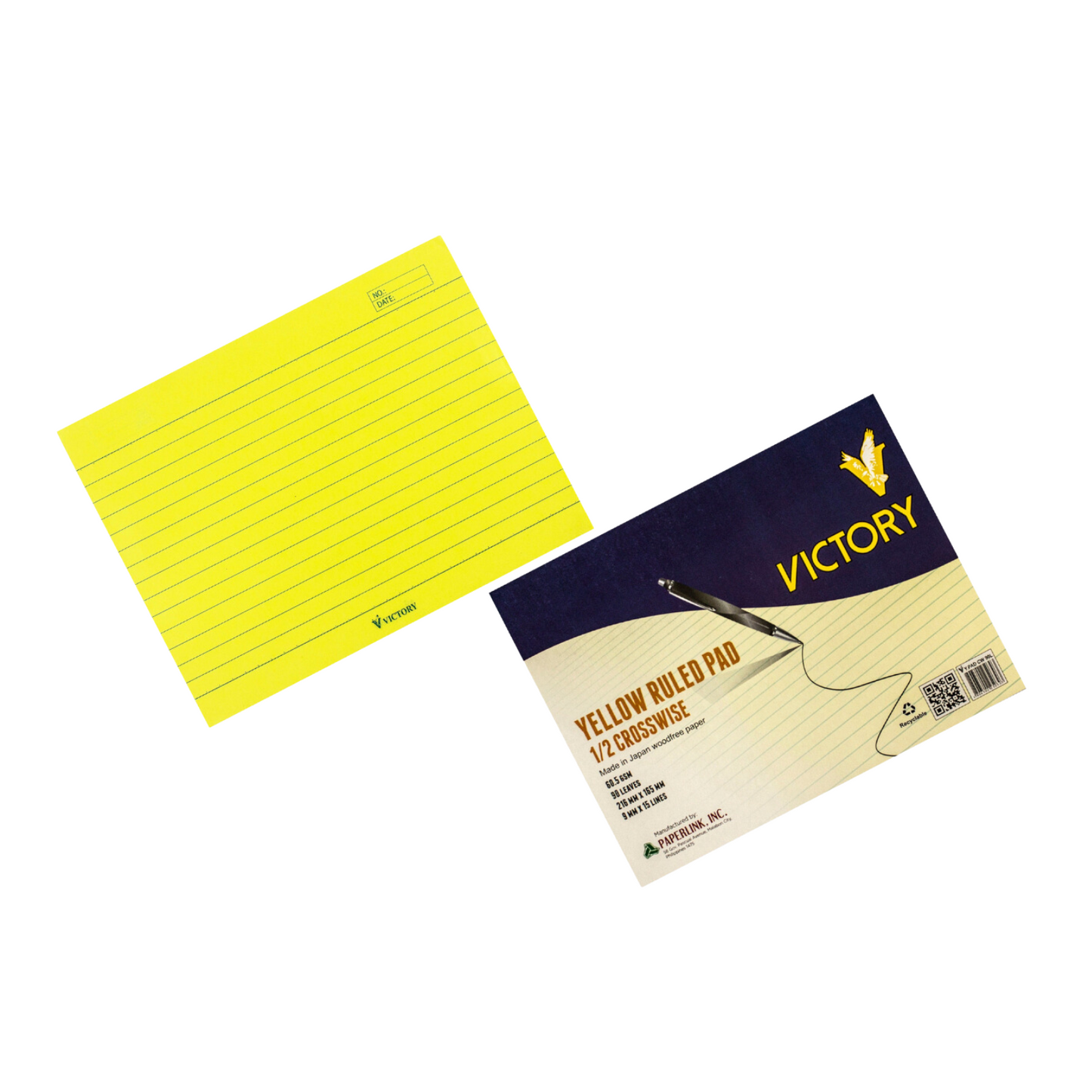 Victory Yellow Ruled Pad l 10Pads