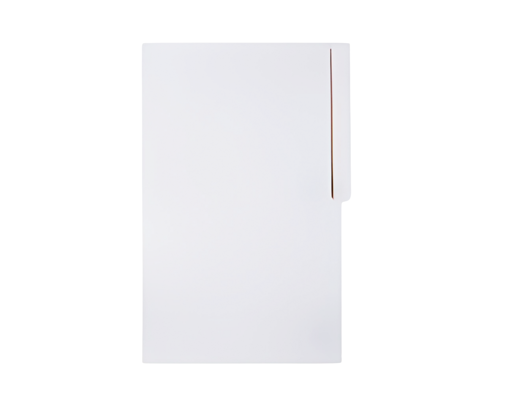 System White Folder Long (500pcs) – Paper Cart