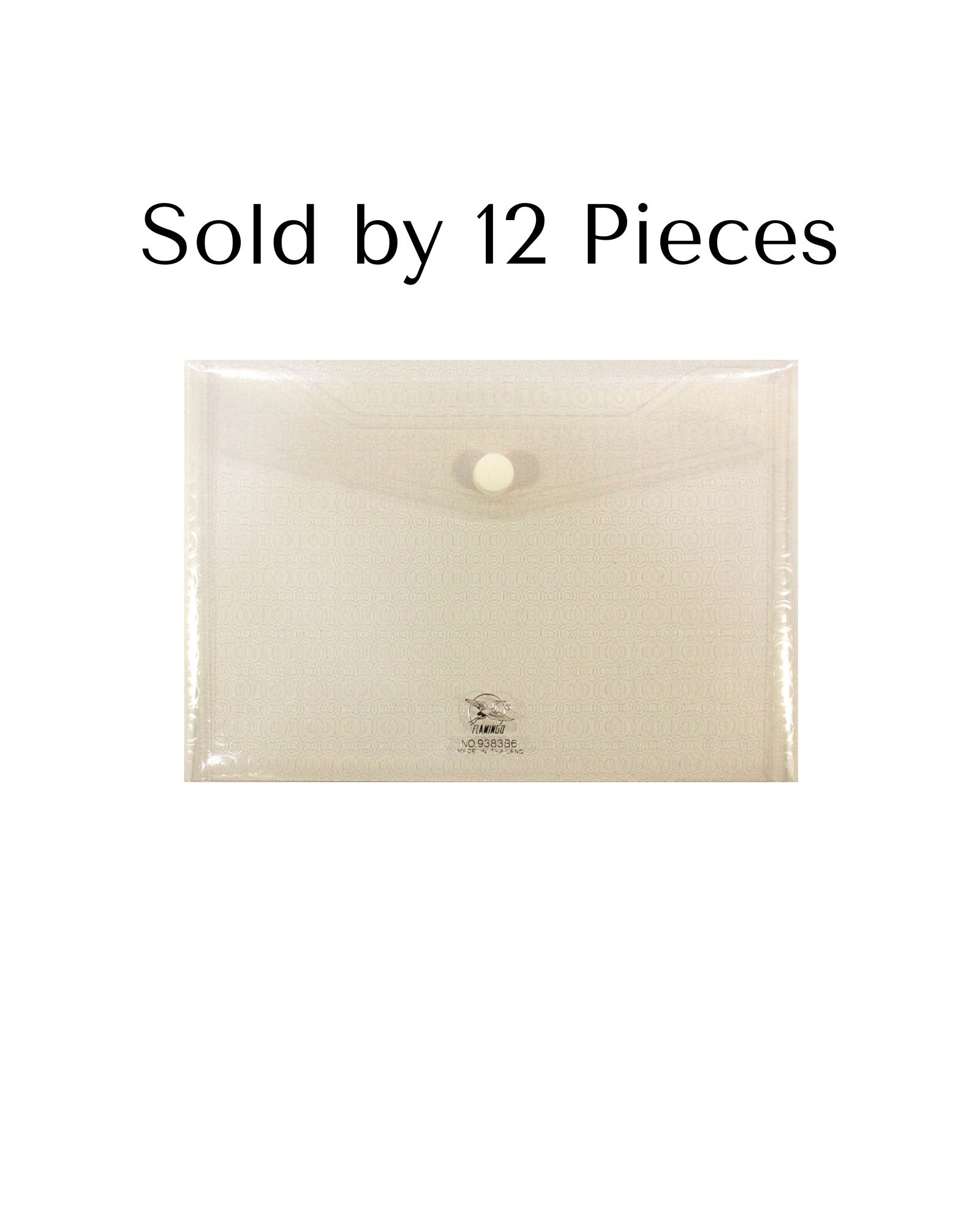 Plastic Button Envelope