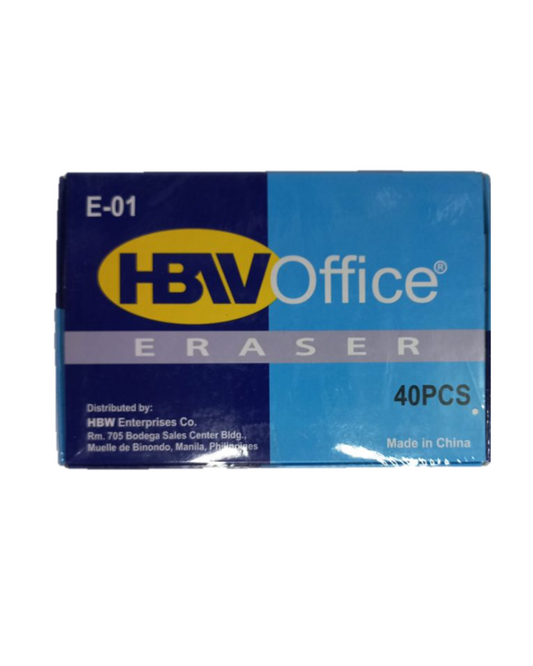 HBW Office Eraser E-01 | 40pcs