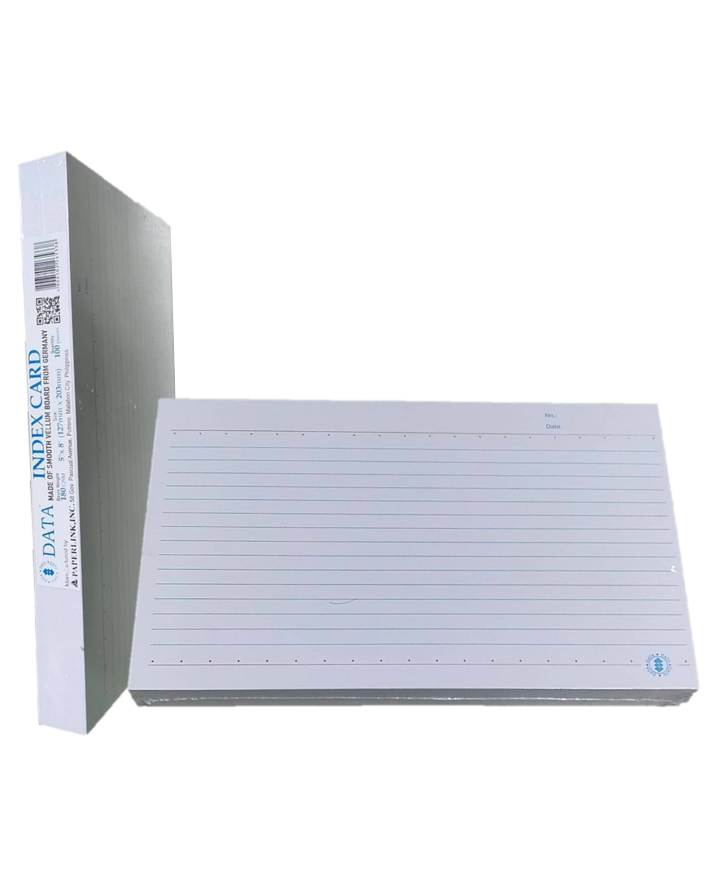 Data White Index Card 5x8in (100pcs)