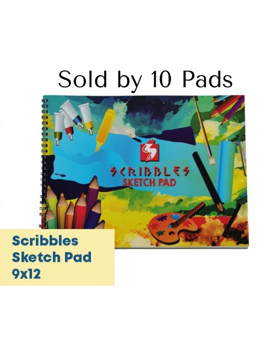 Scribbles Sketch Pad 20lvs 9x12in | 10Pads