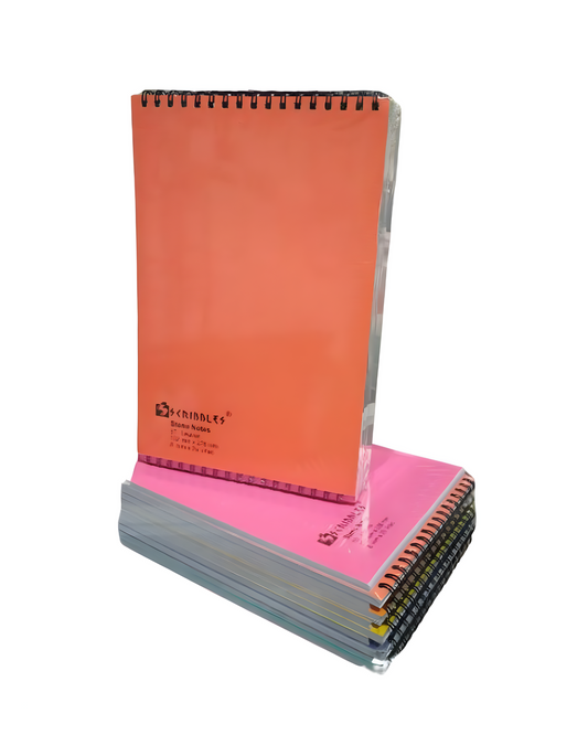 Scribbles Steno Notebook 60Lvs Assorted Color  10pcs