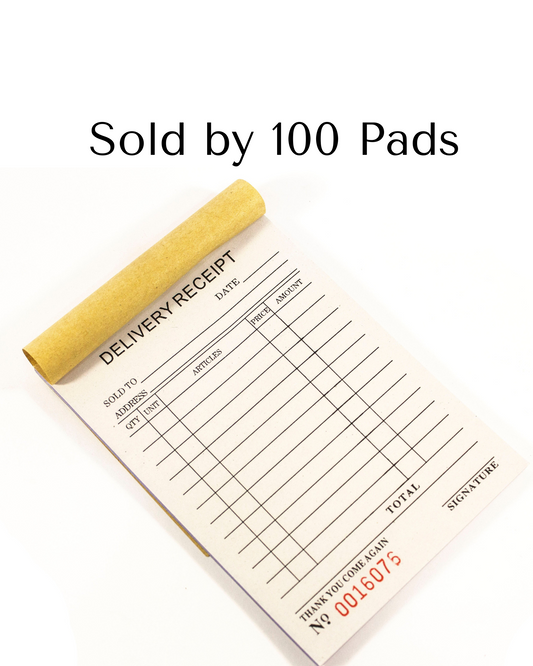 Delivery Receipt Carbonless 1/4 100Pads