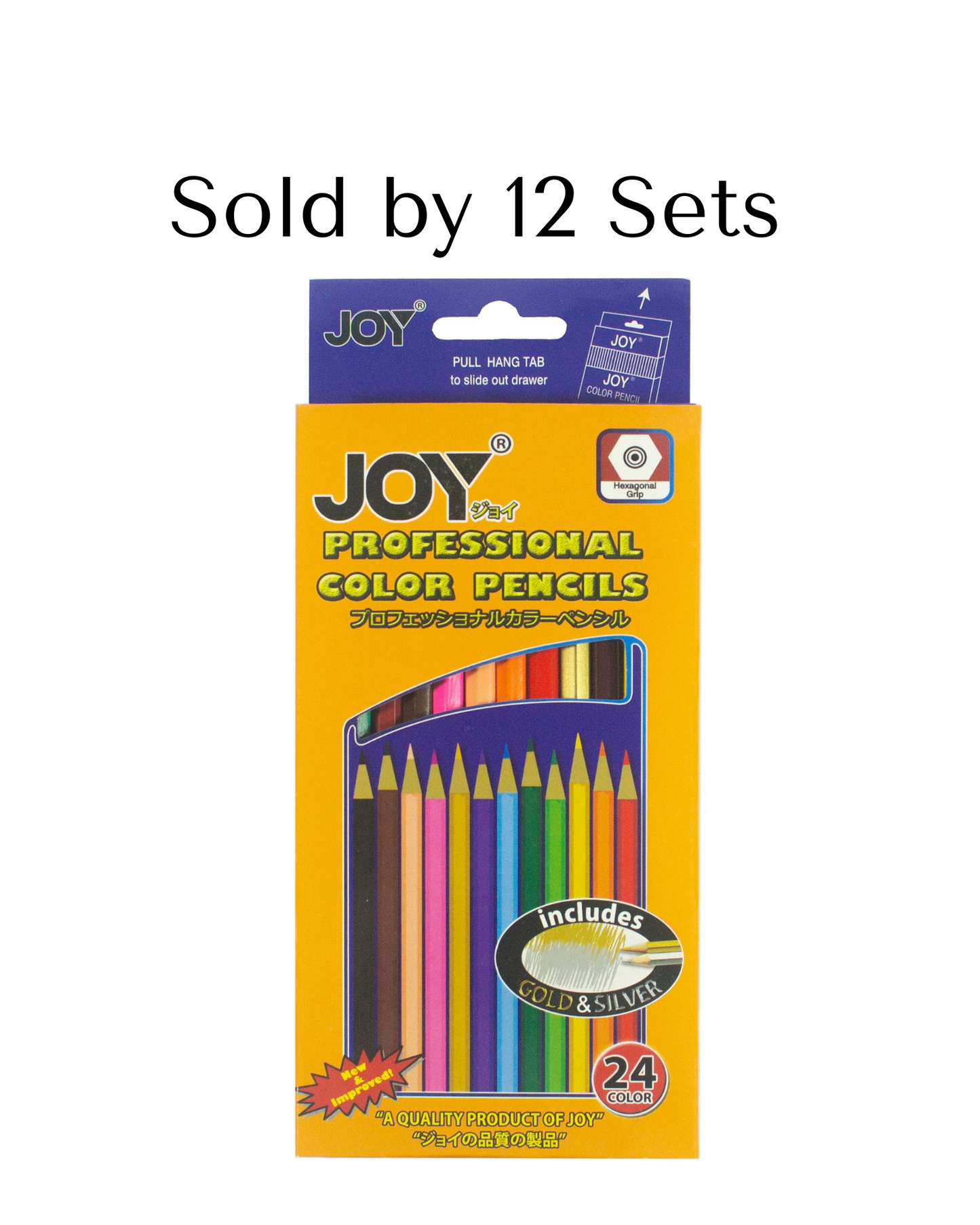 Joy Professional Color Pencil Long 24C 12Sets