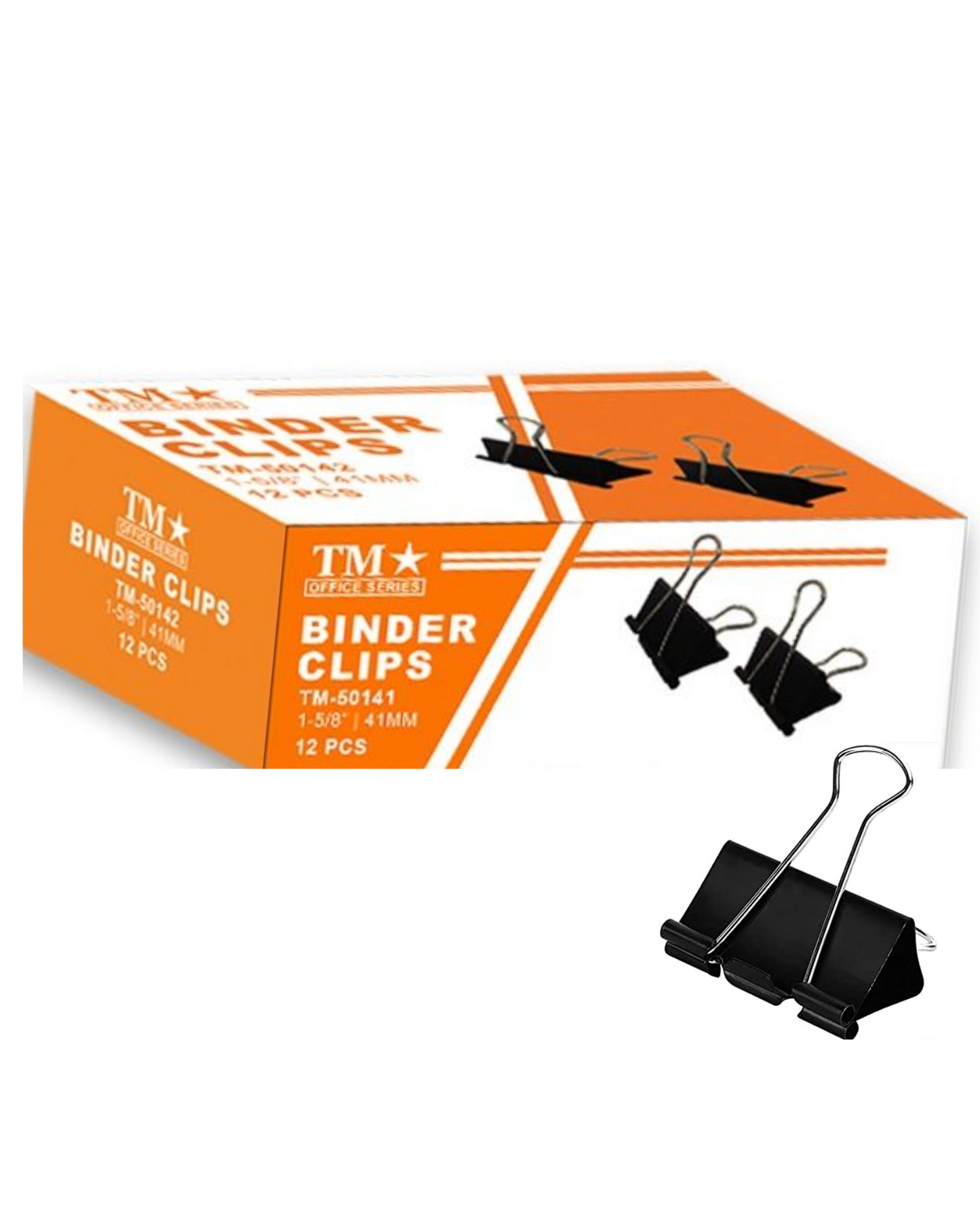 Binder Clip Metal | 12Pcs