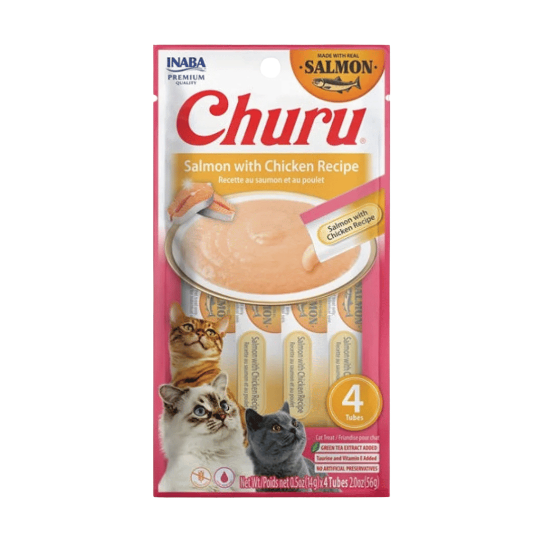 Inaba Churu Salmon Recipe 14g X 4tubes