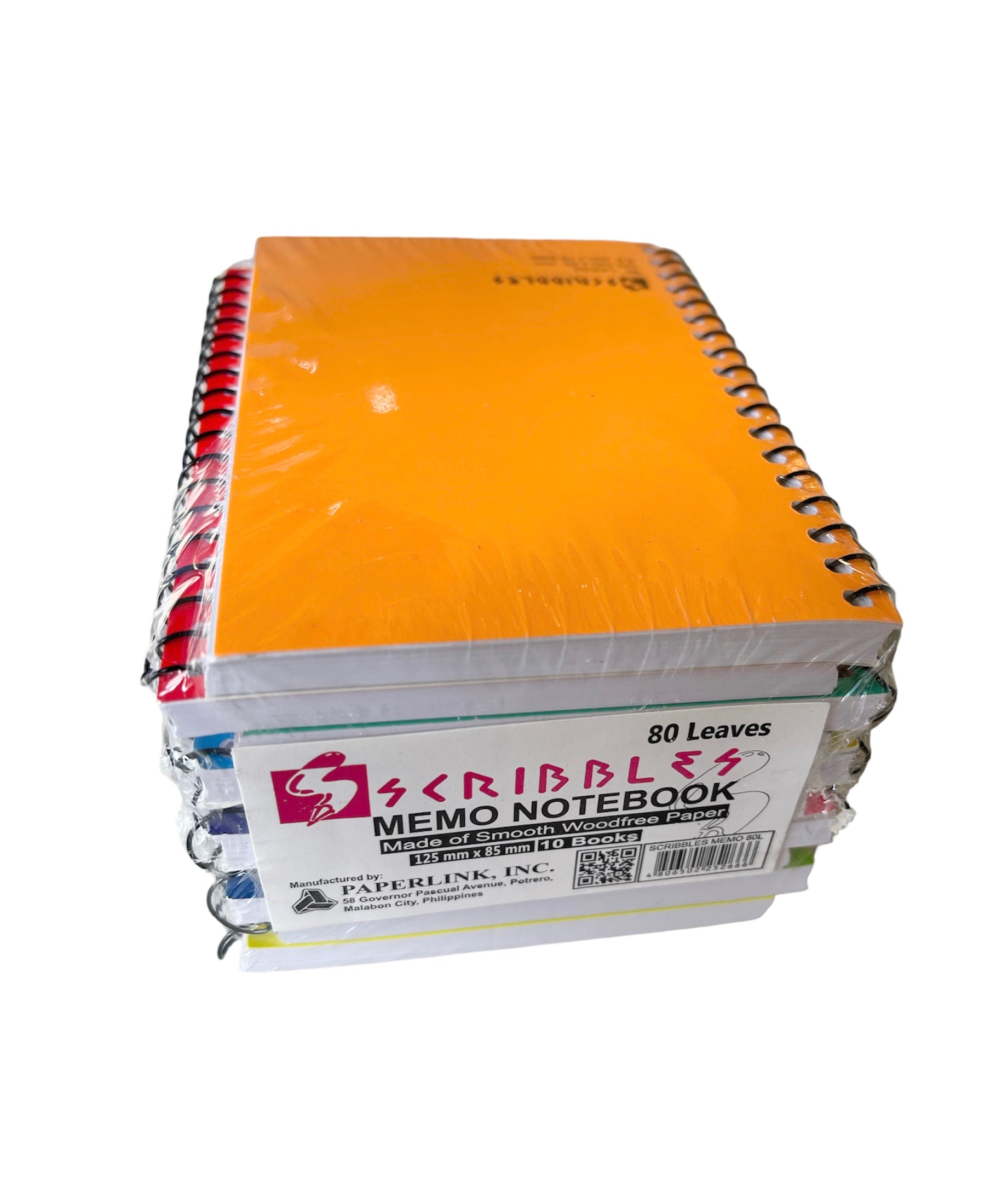 Scribbles Spiral Memo Notebook 80lvs | 10pcs (Asstd Color) – Paper Cart