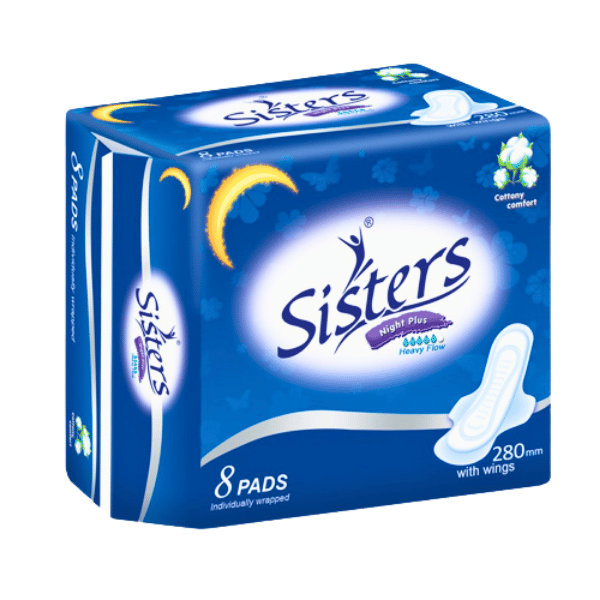 Sisters Napkin Dry Comfort with Wings 8pcs (Blue)
