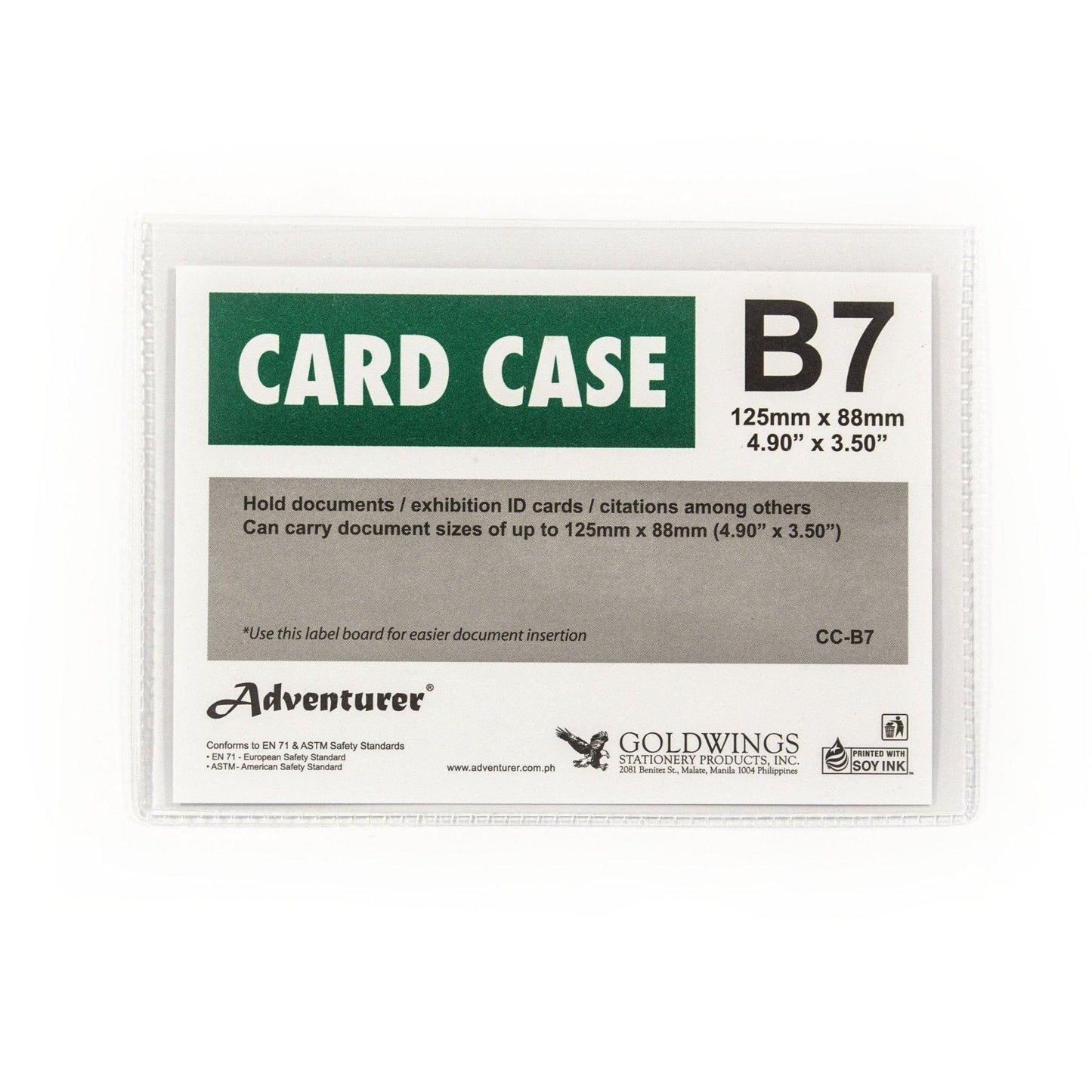 Adventurer Card Case Plastic | Piece