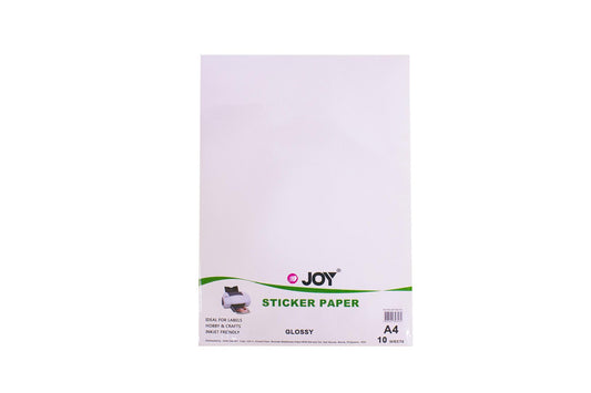 Joy Sticker Paper Glossy A4 (10sheets) | Per Piece