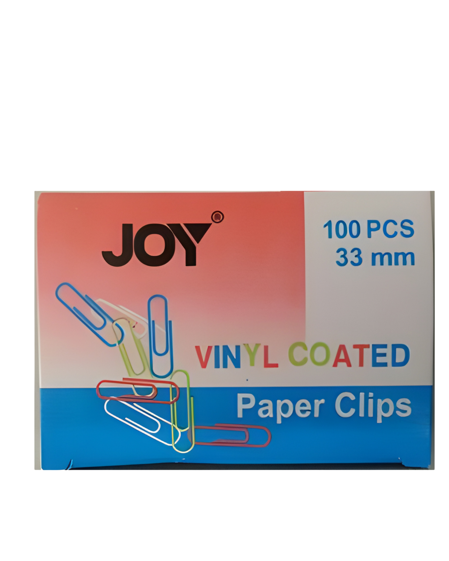 Joy Vinyl Coated Paper Clips | Box (100pcs)