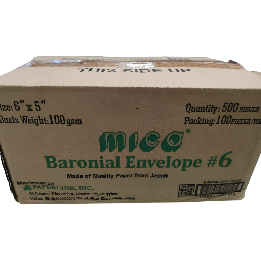 Mica Baronial White Envelope No.6 | 500s