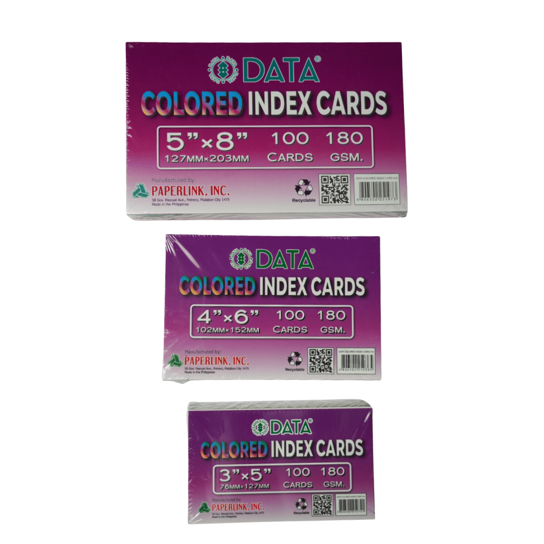 Data Multicolored Index Card | 100 Sheets
