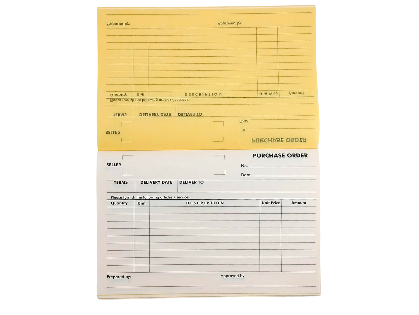 Receipt - Purchase Order 2ply 8.5x5.5in | Per Piece