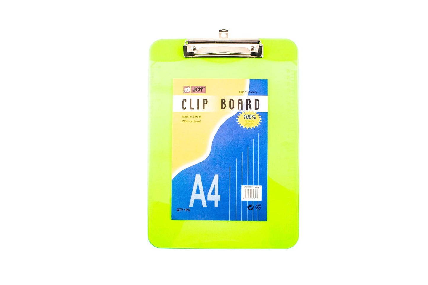 Joy Acrylic Clipboard 406 A4 (Random Color) | Per Piece