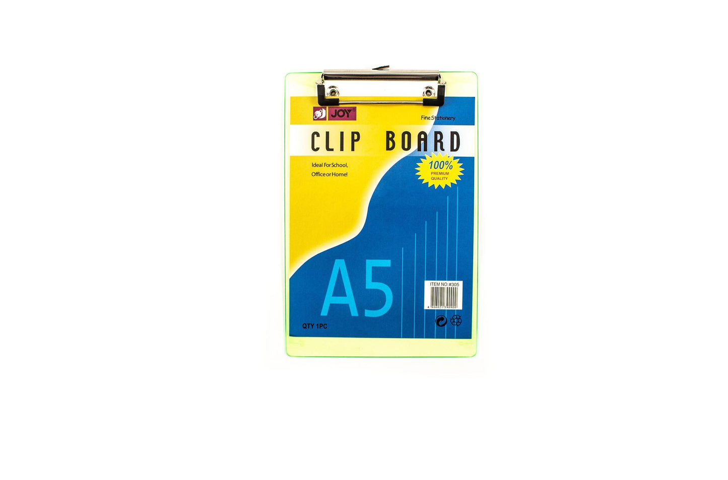 Joy Acrylic Clipboard 305 A5 (Random Color) | Per Piece