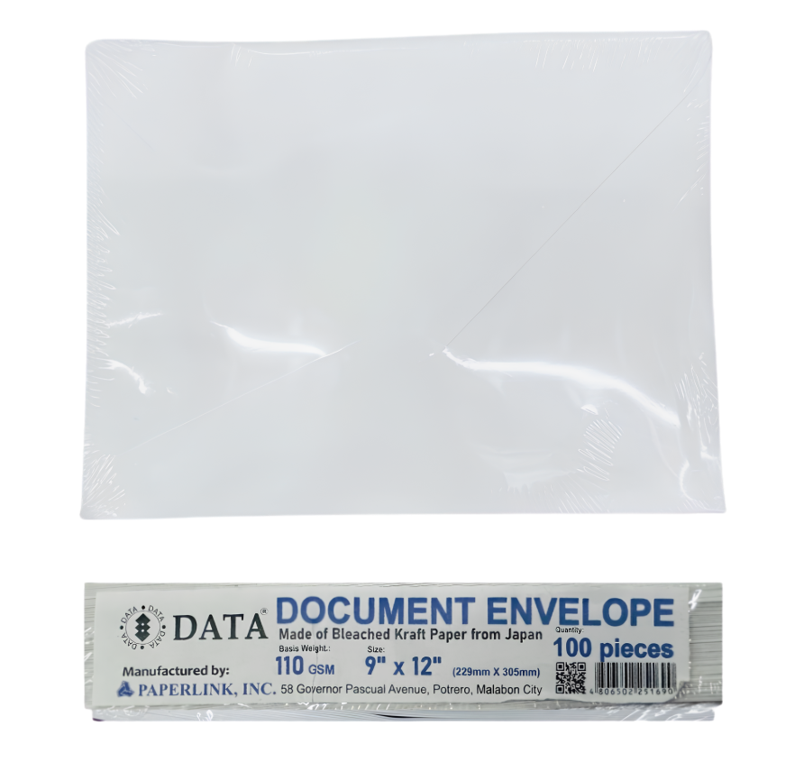 Data White Document Envelope 100s | Per Ream