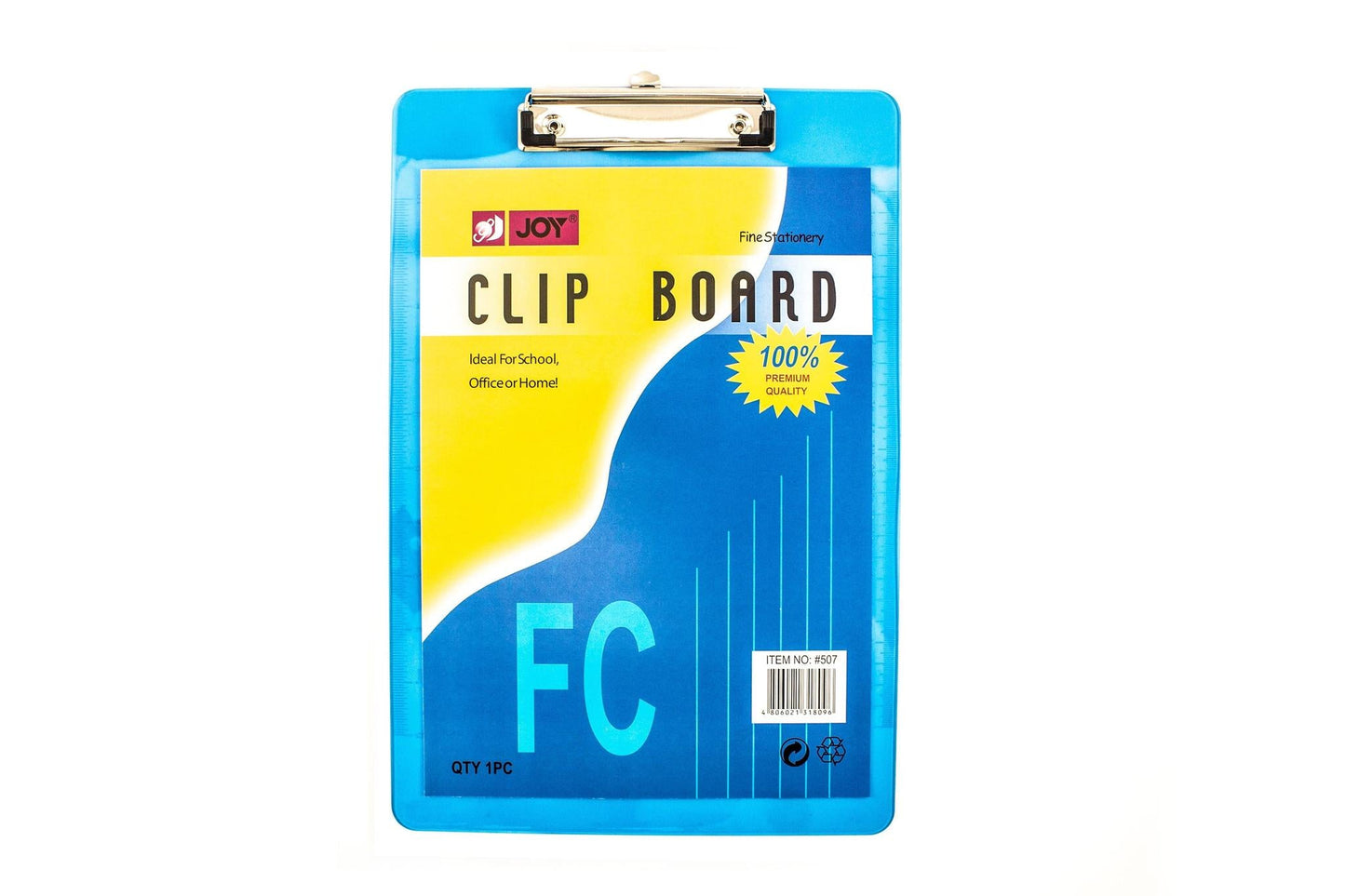 Joy Acrylic Clipboard 507 FC Long (Random Color) | Per Piece