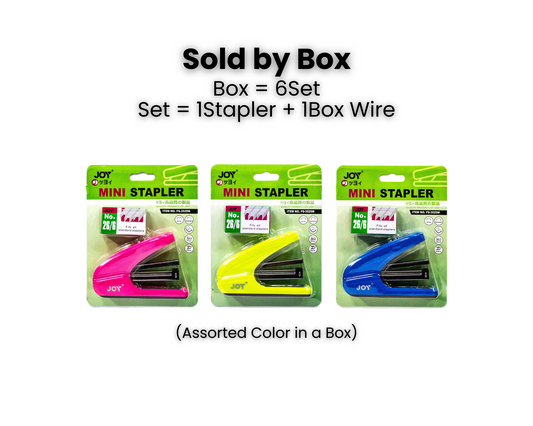 Joy Stapler with Staple Wire FS-3525M (6pcs) (Random Color)