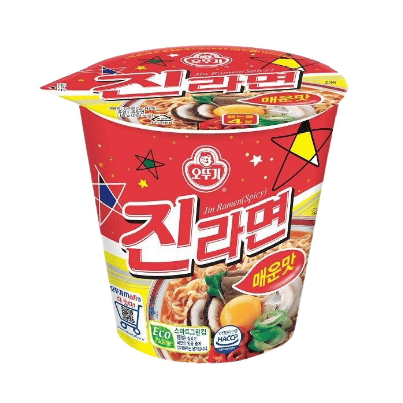 Ottogi Jin Small Cup Noodles Spicy 65g
