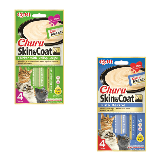 Inaba Churu Skin and Coat 56g X 4Tubes