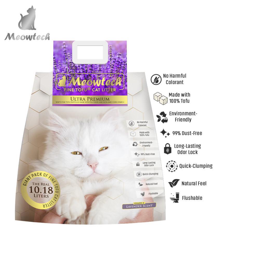 Meowtech Tofu Cat Litter Lavender 10.18L