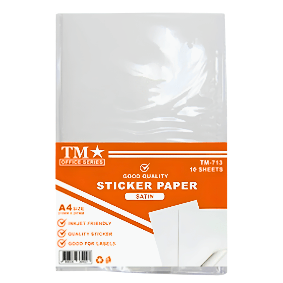 TM Sticker Paper Satin | 10 Sheets