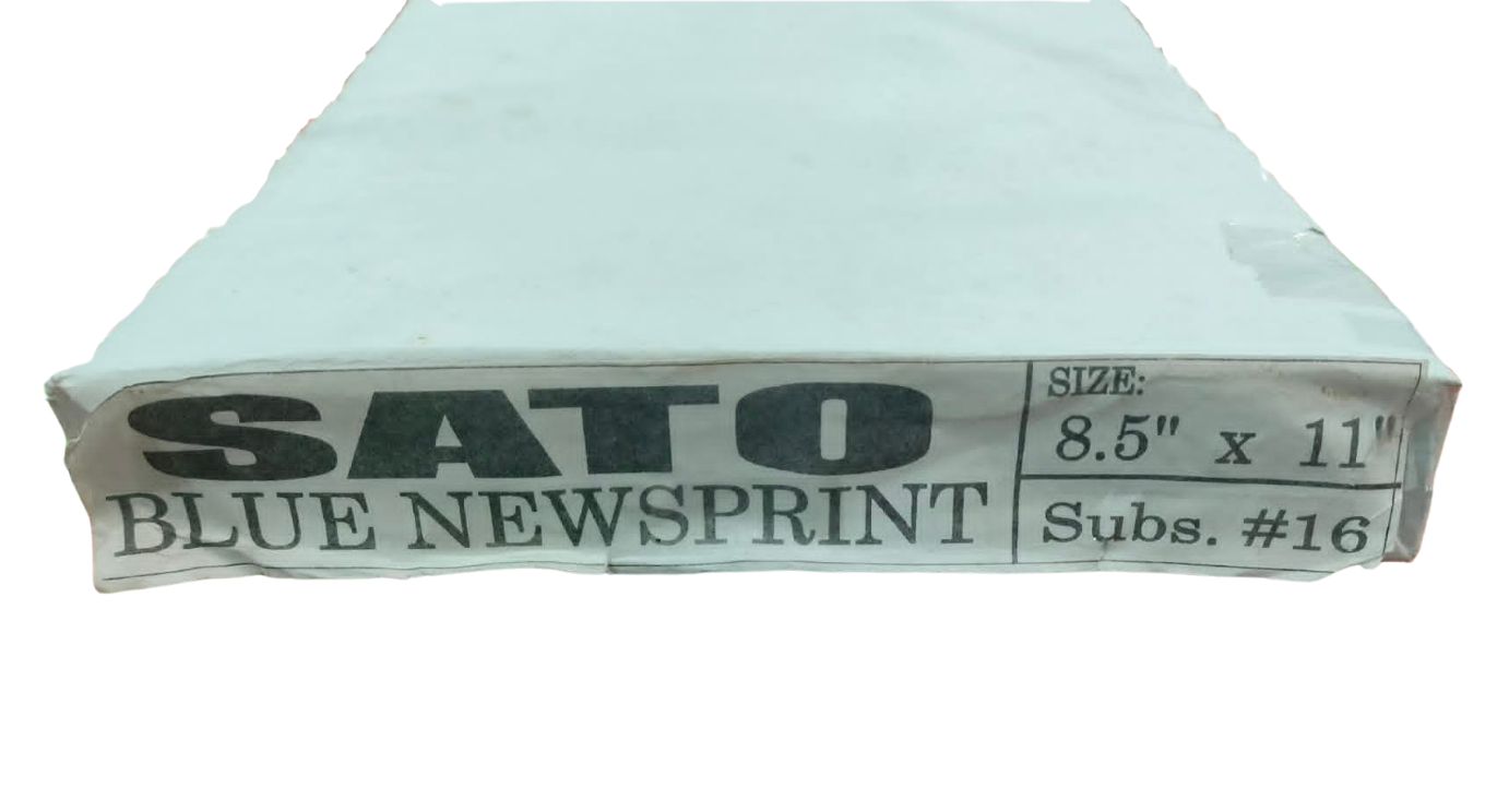 Sato Colored Newsprint Short Blue | Per Ream