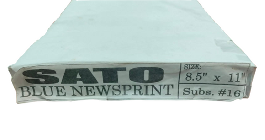 Sato Colored Newsprint Short Blue | Per Ream