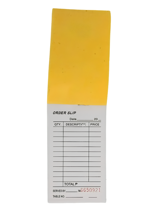 Carbonless Order Slip Pad 3.7x5.2 (1/4 Pad)