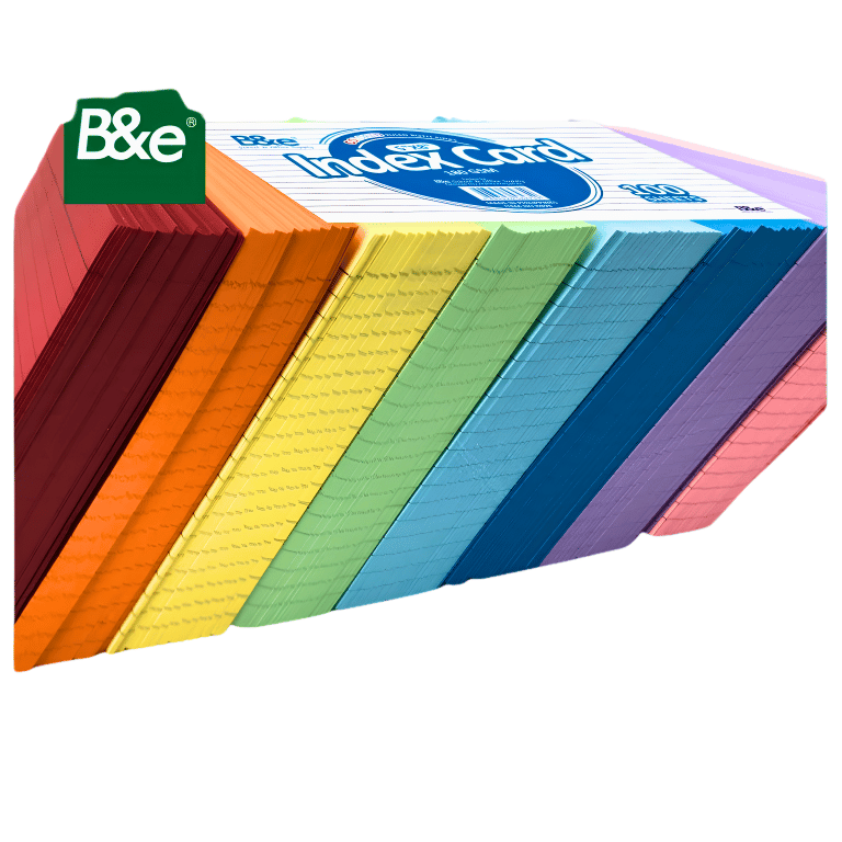 B&E Index Card (Random Color) | 20pcs