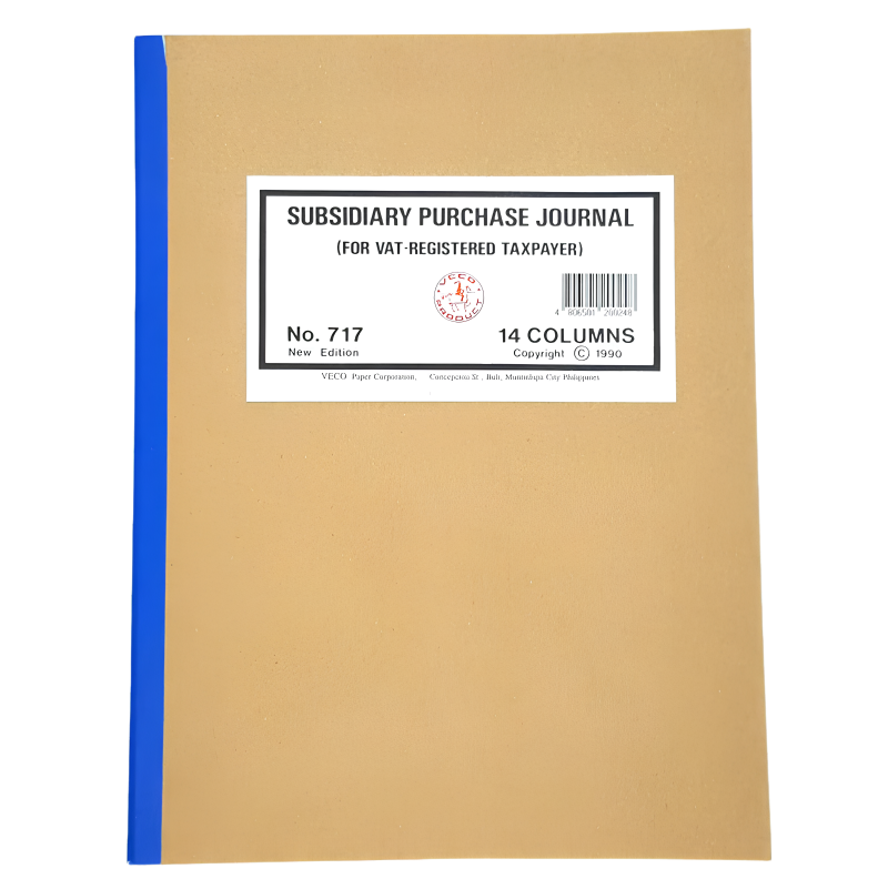 Veco Subsidiary Purchase Journal Notebook 14col | Per Piece