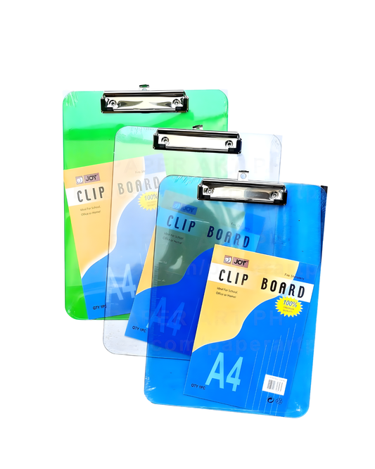 Joy Acrylic Clipboard 406 A4 (Random Color) | Per Piece