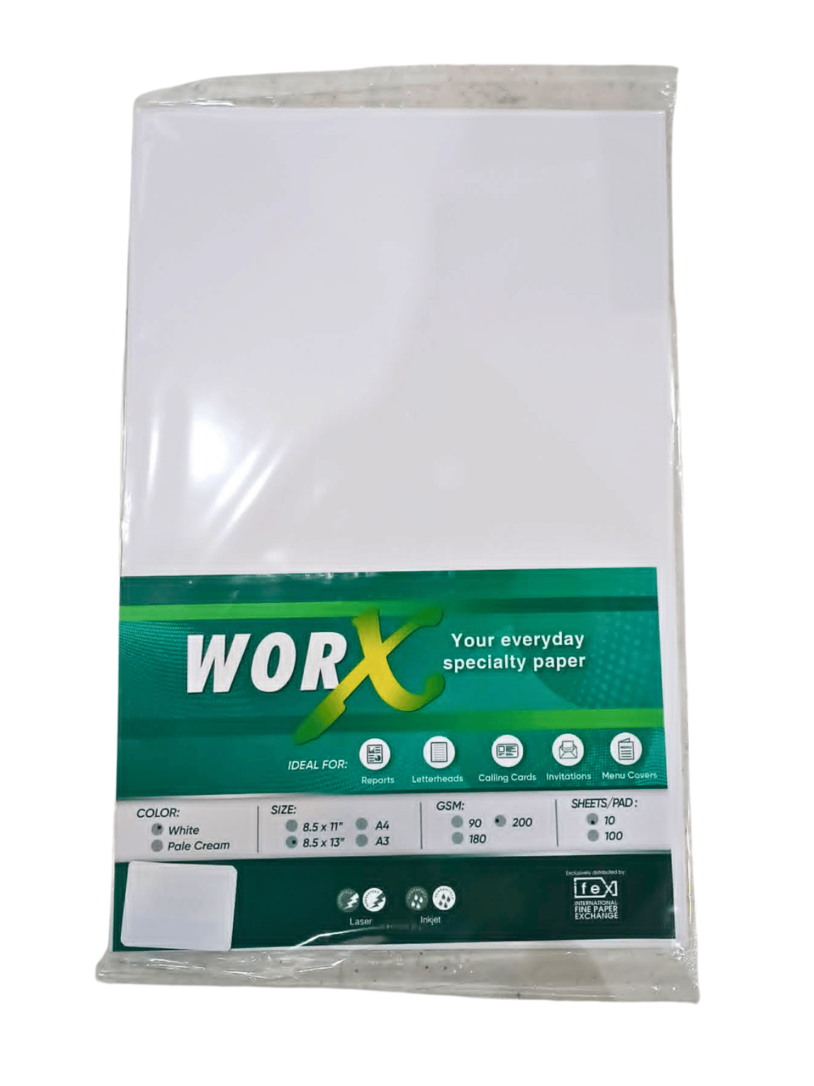 Worx Special Paper 200gsm | 10sheets