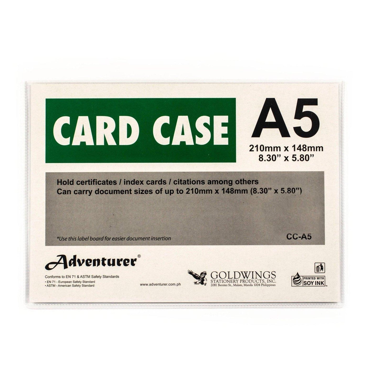 Adventurer Card Case Plastic | Piece