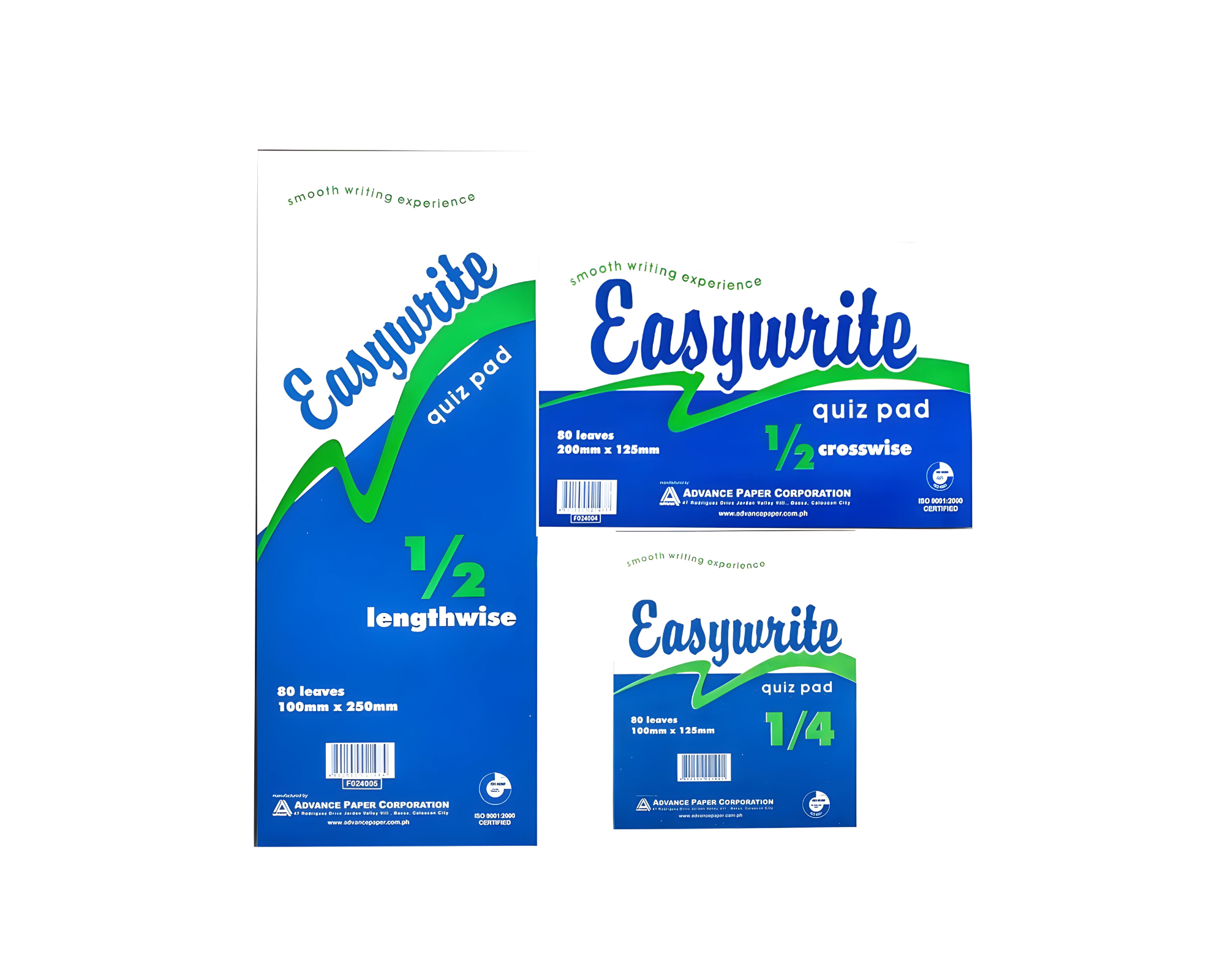 Easywrite Quiz Pad | 10pad – Paper Cart