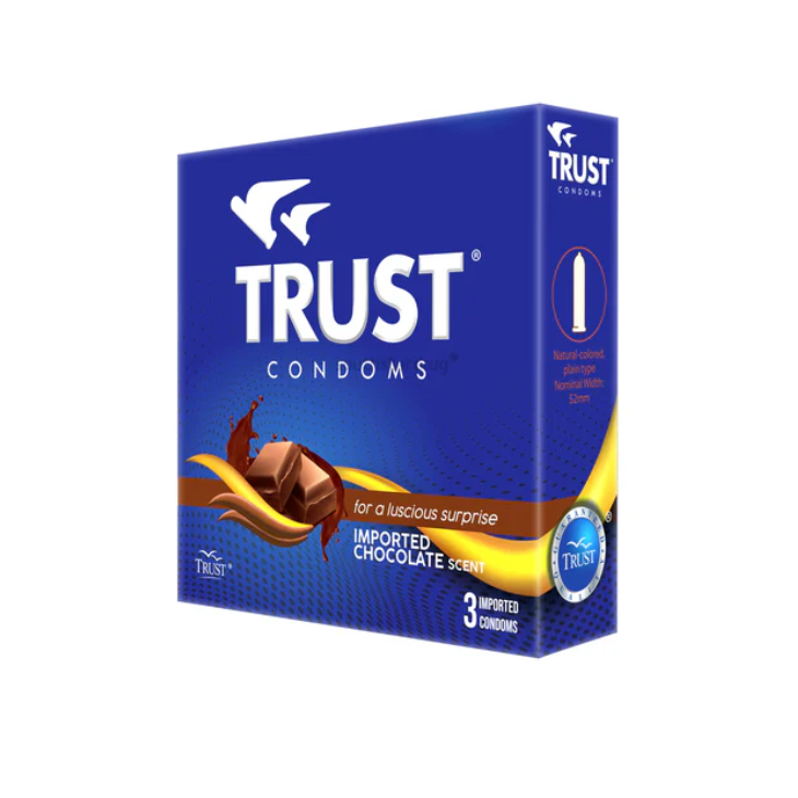 TRUST Condom Blue Imported Choco 3's