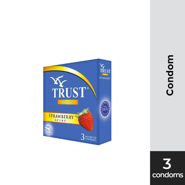 TRUST Condom Strawberry Sweeter 3s