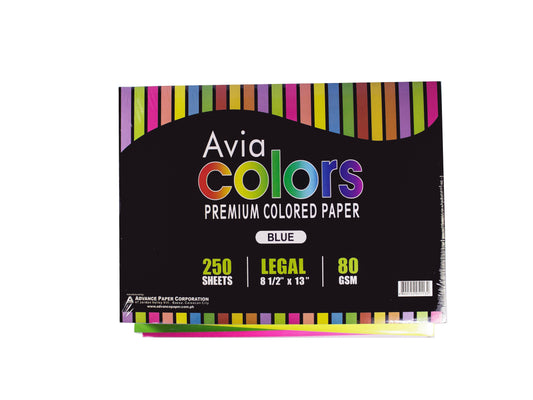 Avia Colored Paper 80gsm Long (250Sheet)