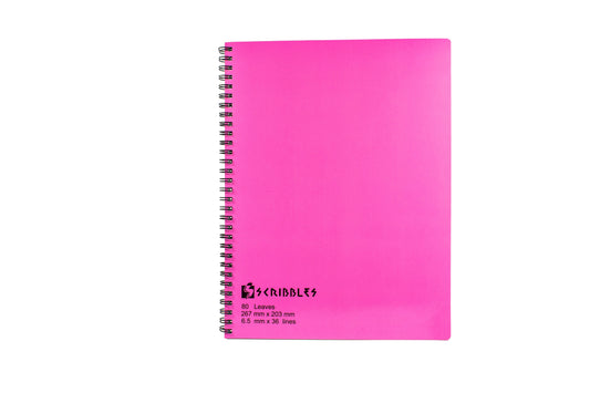 Scribbles Spiral University Notebook 267x203mm 80 Lvs. | Sold by 10s