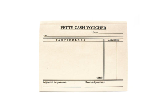 Petty Cash Voucher 5.2x4.2in | Sold by 10s
