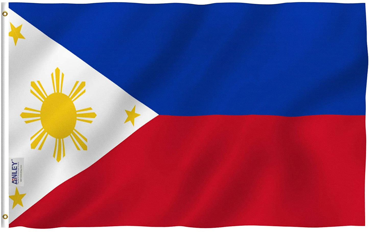 Philippine Flag With Grommets