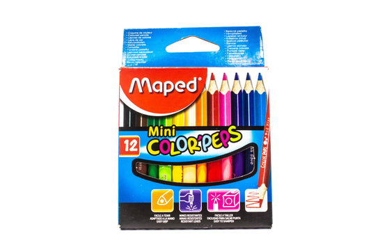 Maped Color'Peps Coloring Pencil 12C Mini 862812 | Sold by 5s